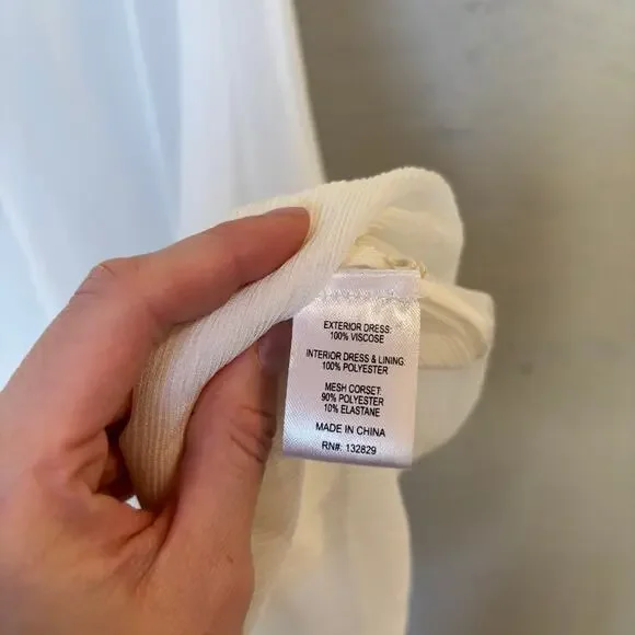 L'Academie by Marianna REVOLVE Amiens Maxi Dress in Ivory Women's XS - Picture 10 of 12